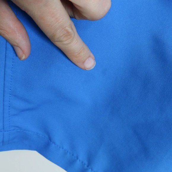 4/$25 SPEEDO Mens Size M Blue Neon Green Logo Swim Trunks - Picture 4 of 5